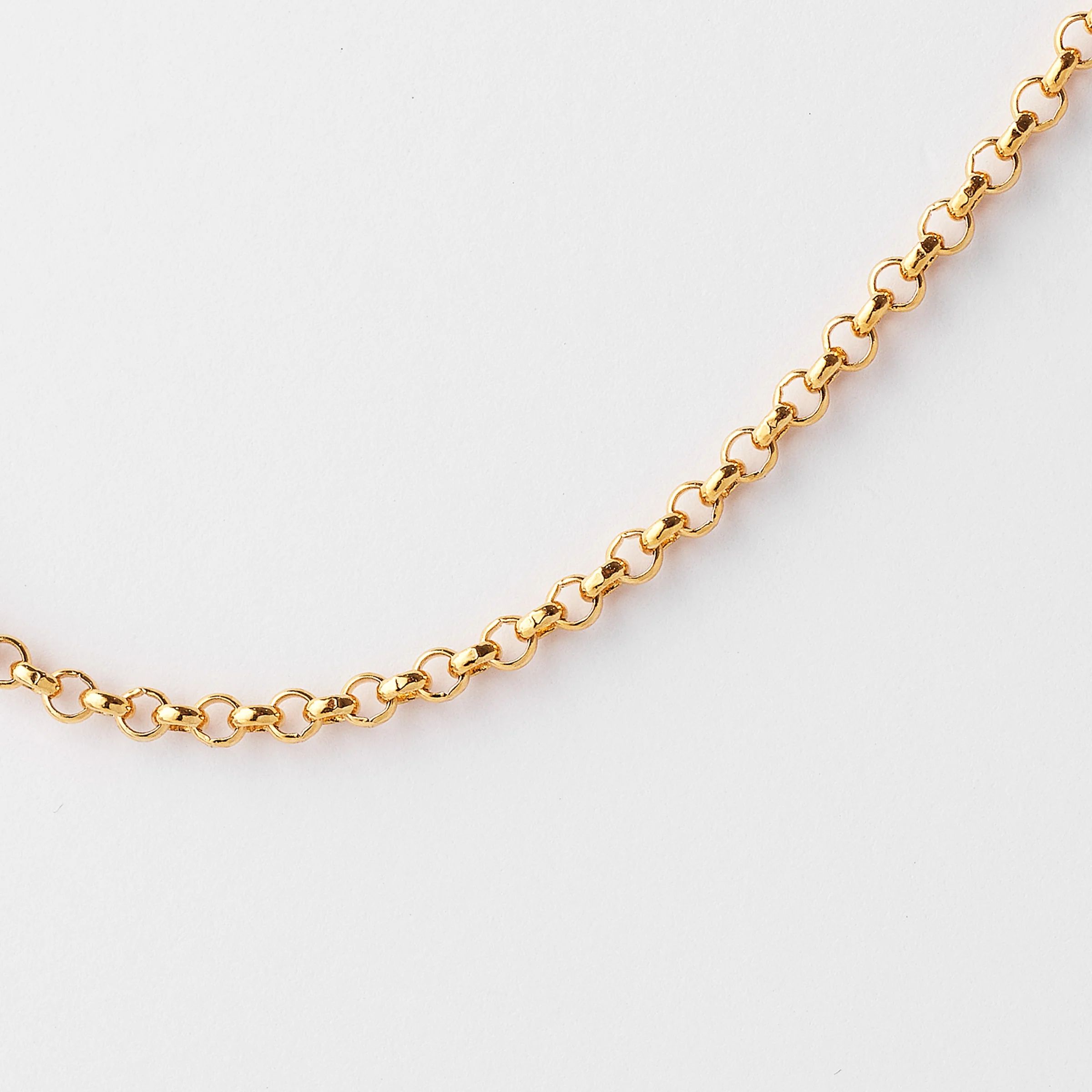 9K Yellow Gold Round Belcher Chain - Image 4