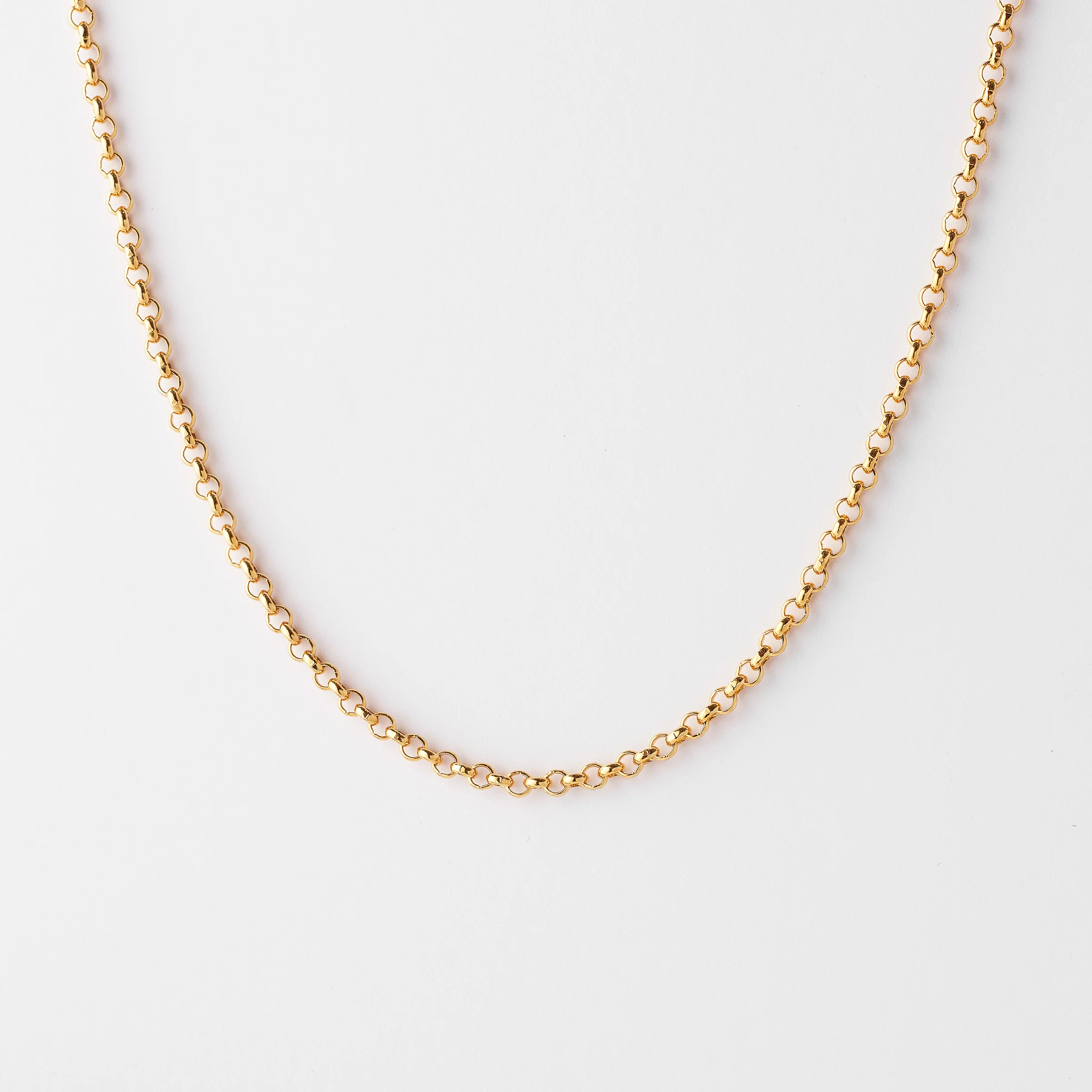 9K Yellow Gold Round Belcher Chain - Image 6